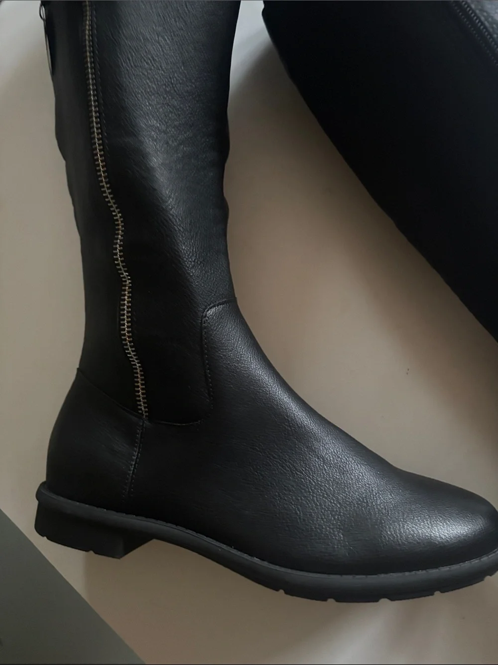 Style & Co. Black Over-the-Knee Zip Riding Boots